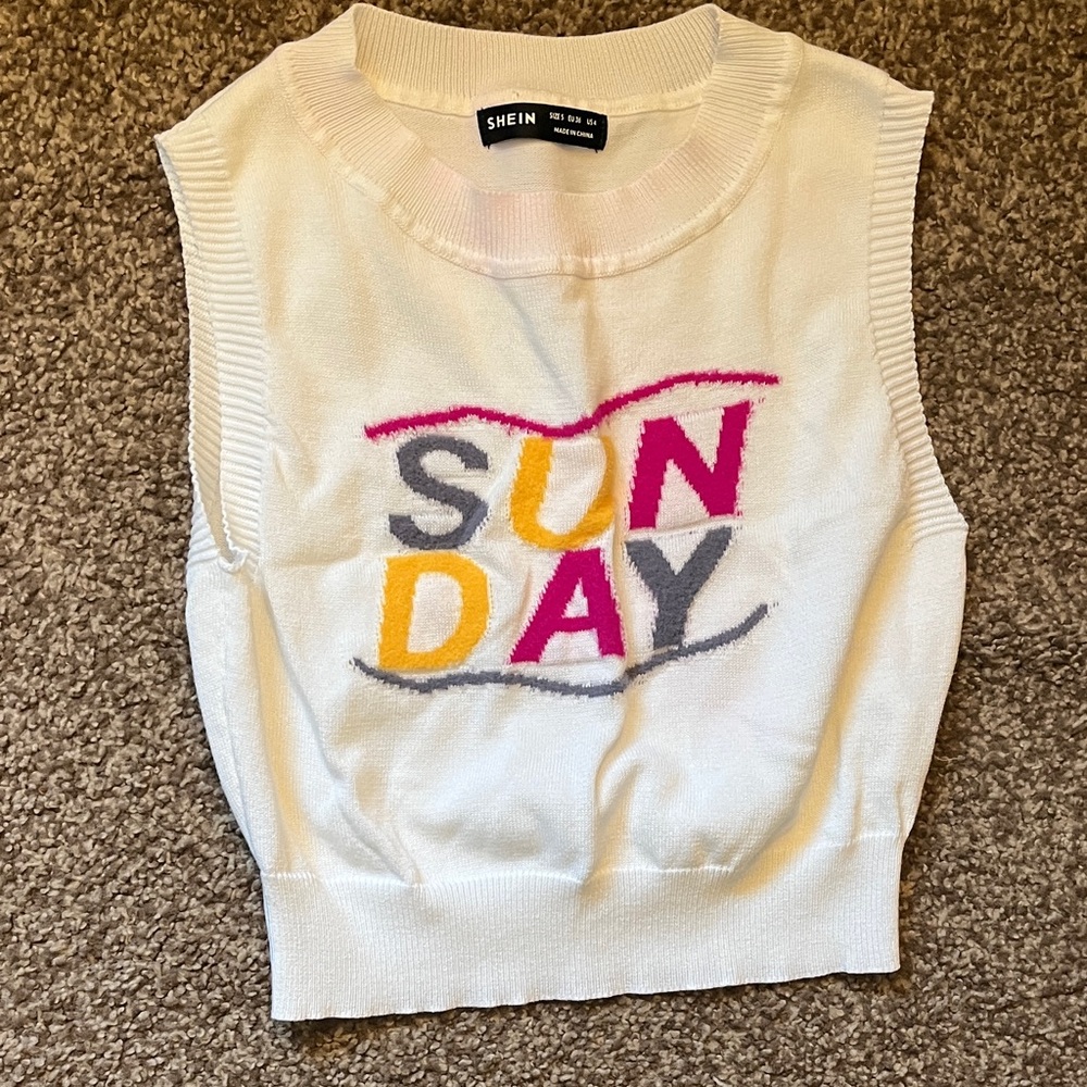 SHEIN “Sunday” knit top